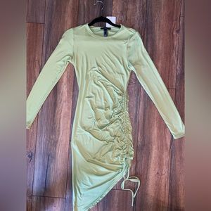 Long sleeve asymmetrical dress